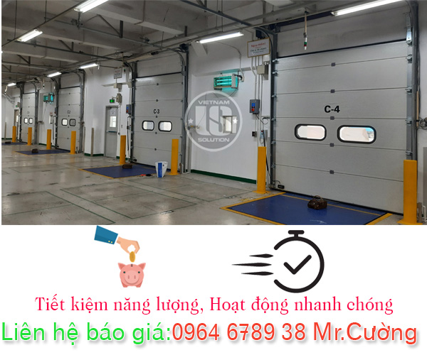 Cửa trượt trần cho kho xưởng